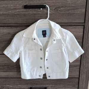 GAP Cropped White Jacket